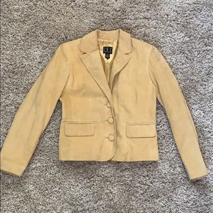 INC Suede Light Mustard Jacket